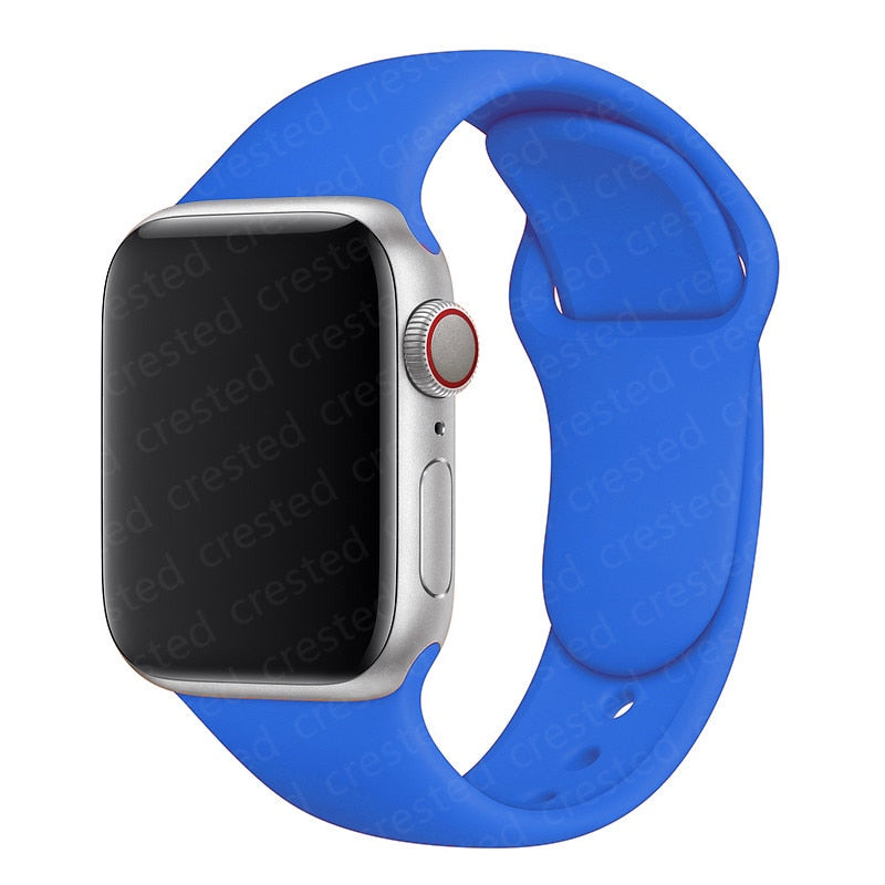 Duži remen za Apple Watch 40 mm 44 mm 45 mm 41 mm 38 mm 42 mm 44 mm iWatch Series 3 4 5 6 se 7 Silikon