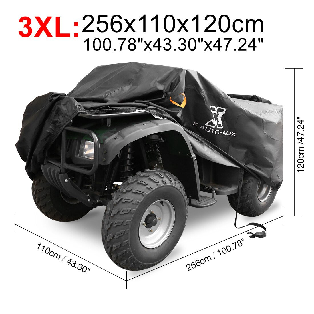 Pokrivalo za štirikolesnik Quad Bike ATV Cover zaščita pred dežjem snegom, soncem, velikosti M L XL XXL XXXL