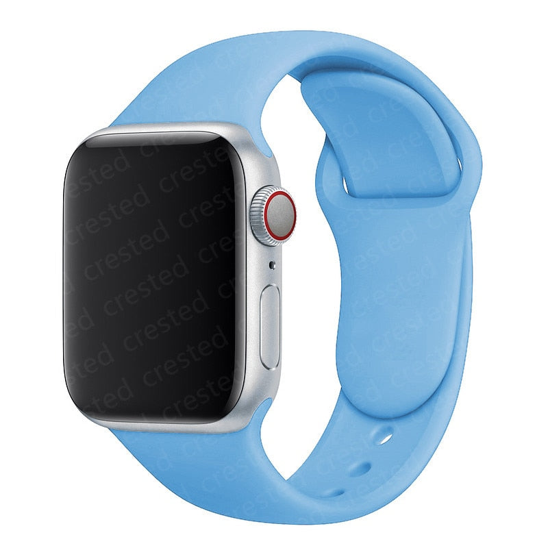Duži remen za Apple Watch 40 mm 44 mm 45 mm 41 mm 38 mm 42 mm 44 mm iWatch Series 3 4 5 6 se 7 Silikon