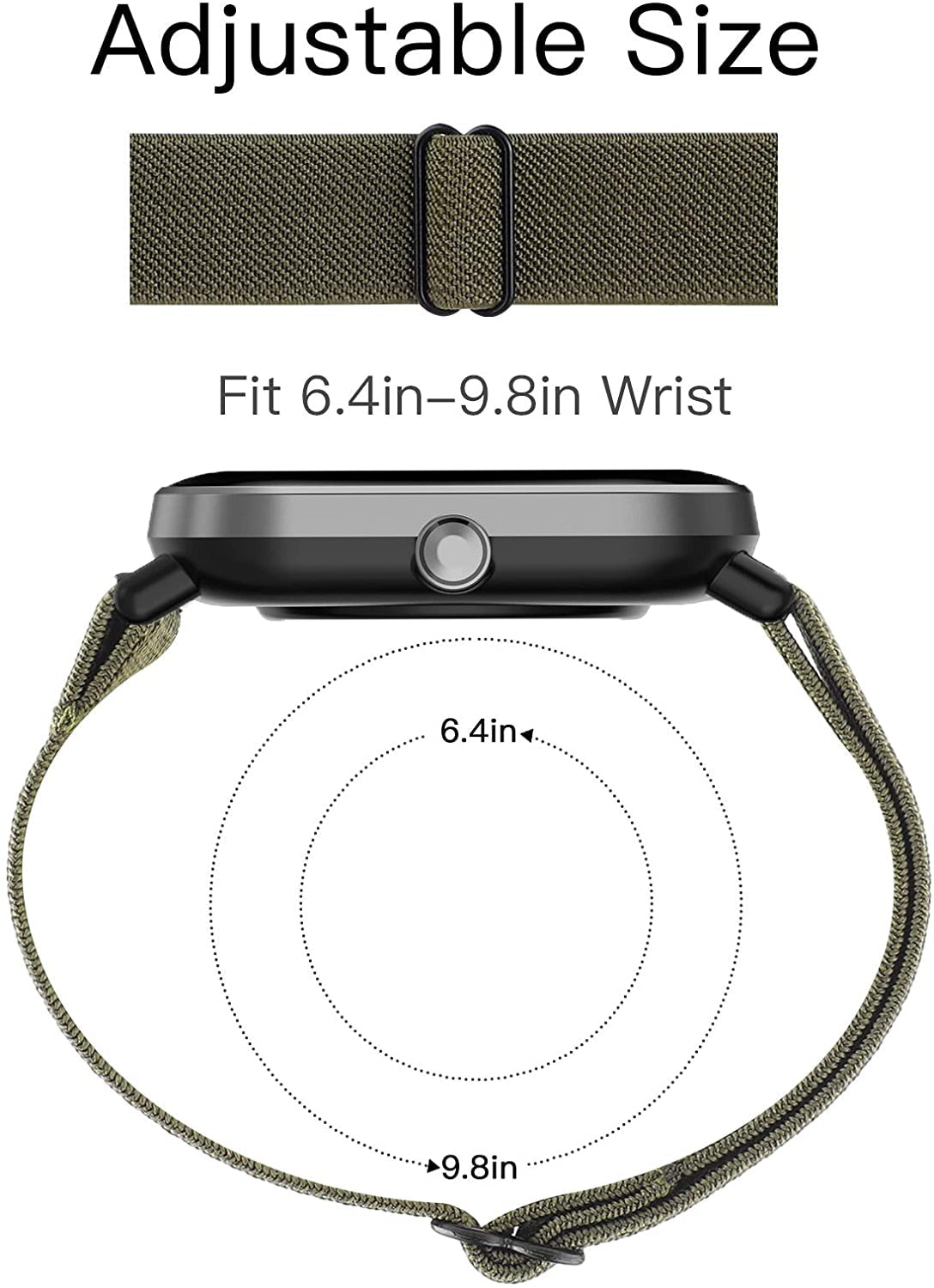 20mm/22mm band For Amazfit GTS/2/2e/3/GTS2 Mini/GTR/3/Pro/GTR2/47mm/42mm/stratos Nylon Elastic Watch Bracelet Amazfit bip strap