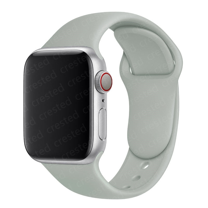 Duži remen za Apple Watch 40 mm 44 mm 45 mm 41 mm 38 mm 42 mm 44 mm iWatch Series 3 4 5 6 se 7 Silikon