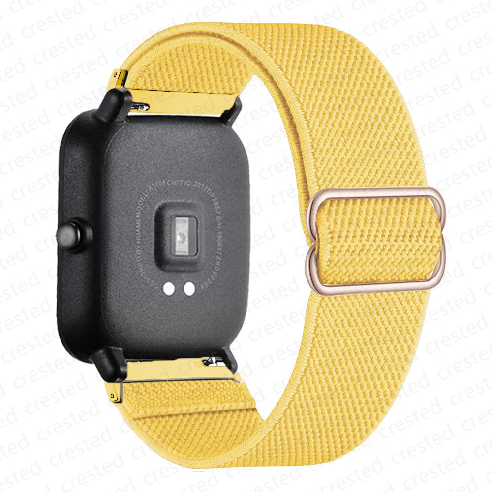 20mm/22mm band For Amazfit GTS/2/2e/3/GTS2 Mini/GTR/3/Pro/GTR2/47mm/42mm/stratos Nylon Elastic Watch Bracelet Amazfit bip strap