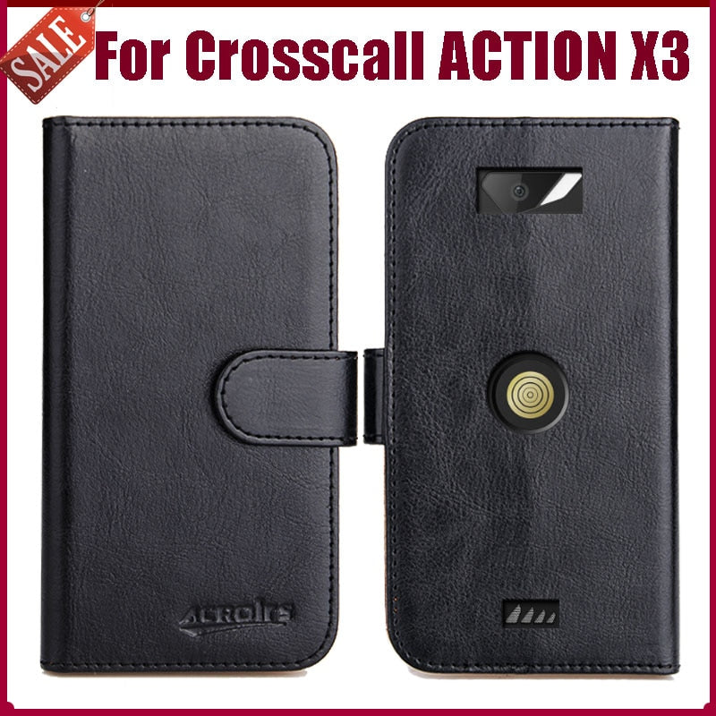 Usnjen flip ovitek za Crosscall ACTION X3