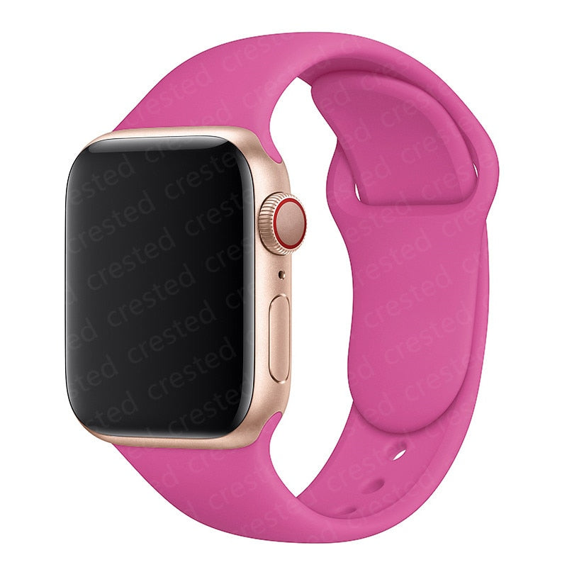Duži remen za Apple Watch 40 mm 44 mm 45 mm 41 mm 38 mm 42 mm 44 mm iWatch Series 3 4 5 6 se 7 Silikon