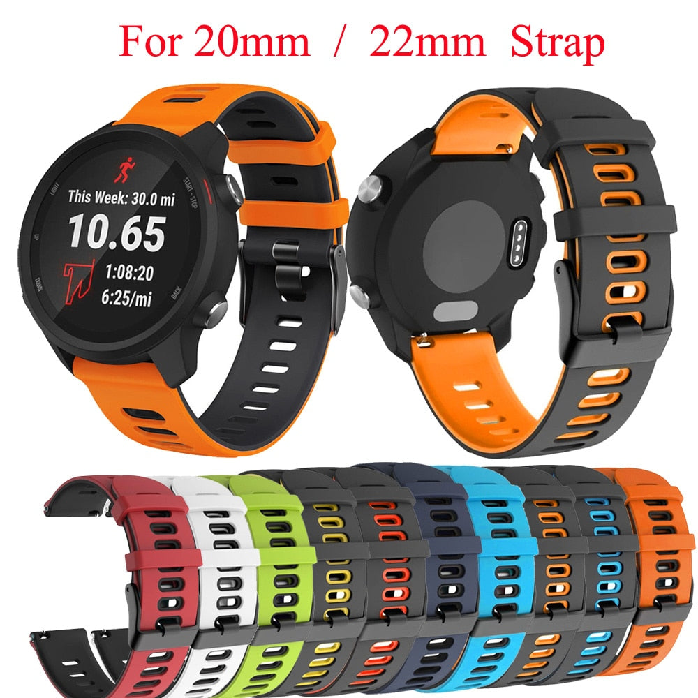 Pašček za Huawei Watch GT3 GT 3 42 46mm Wrist Straps silikonski dvobarvni