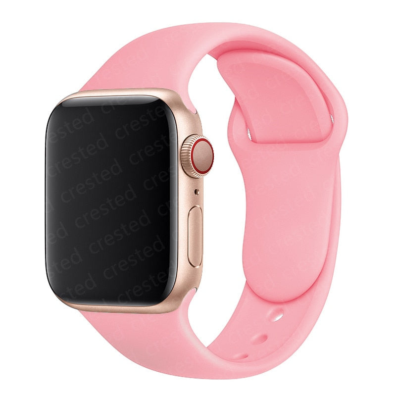 Duži remen za Apple Watch 40 mm 44 mm 45 mm 41 mm 38 mm 42 mm 44 mm iWatch Series 3 4 5 6 se 7 Silikon