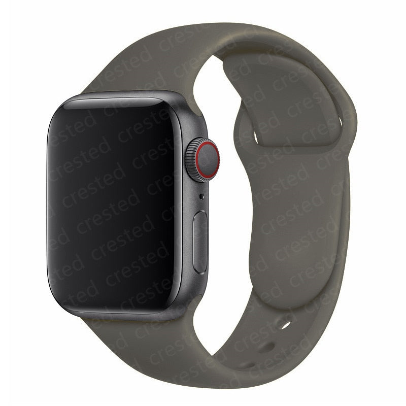 Duži remen za Apple Watch 40 mm 44 mm 45 mm 41 mm 38 mm 42 mm 44 mm iWatch Series 3 4 5 6 se 7 Silikon