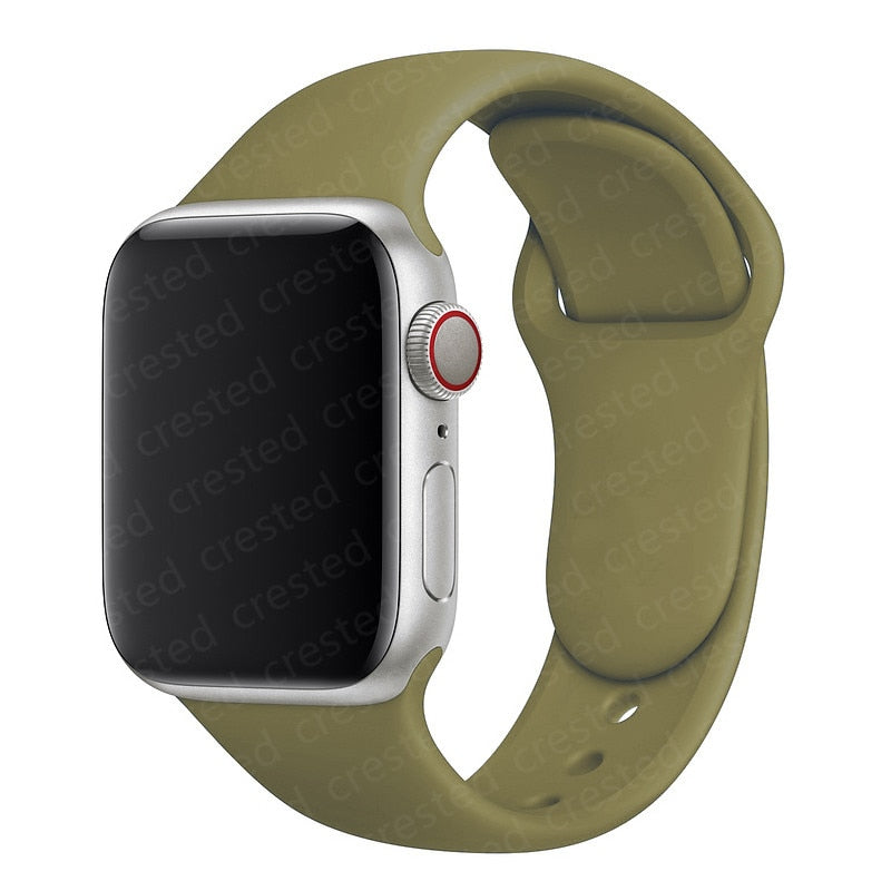 Duži remen za Apple Watch 40 mm 44 mm 45 mm 41 mm 38 mm 42 mm 44 mm iWatch Series 3 4 5 6 se 7 Silikon