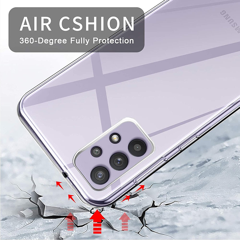 Silikonski prozoren ovitek za Samsung Galaxy A52 A51 A50 A32 A31 A30 A72 A71 A70 A40 A60 A41 A22 A21 A20 ultra tanek mehak