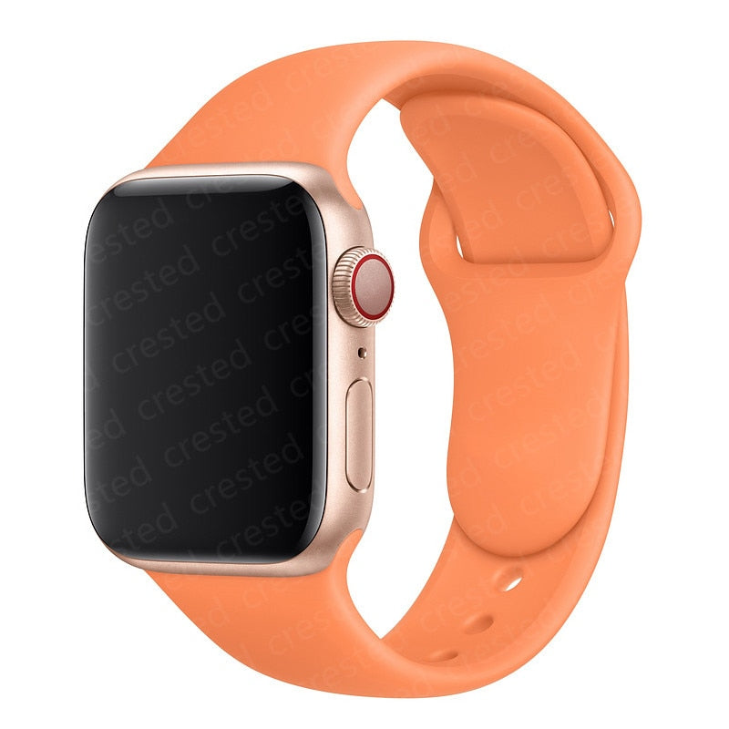 Duži remen za Apple Watch 40 mm 44 mm 45 mm 41 mm 38 mm 42 mm 44 mm iWatch Series 3 4 5 6 se 7 Silikon