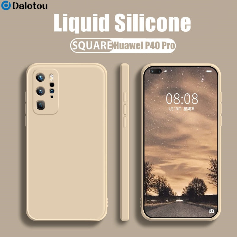 Silikonski ovitek za Huawei P30 P40 Lite P50 P20 Pro Mate 20 30 40 Honor 20 8X P Smart 2021 Z