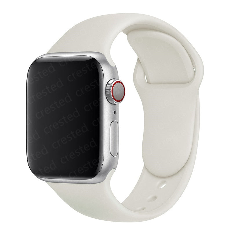 Duži remen za Apple Watch 40 mm 44 mm 45 mm 41 mm 38 mm 42 mm 44 mm iWatch Series 3 4 5 6 se 7 Silikon