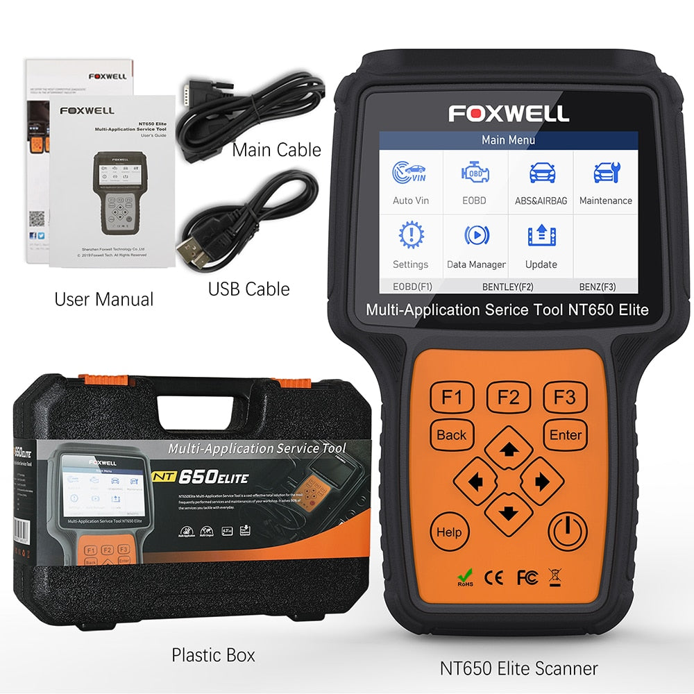 FOXWELL NT650 Elite OBD2 profesionalna avtomobilska diagnostika