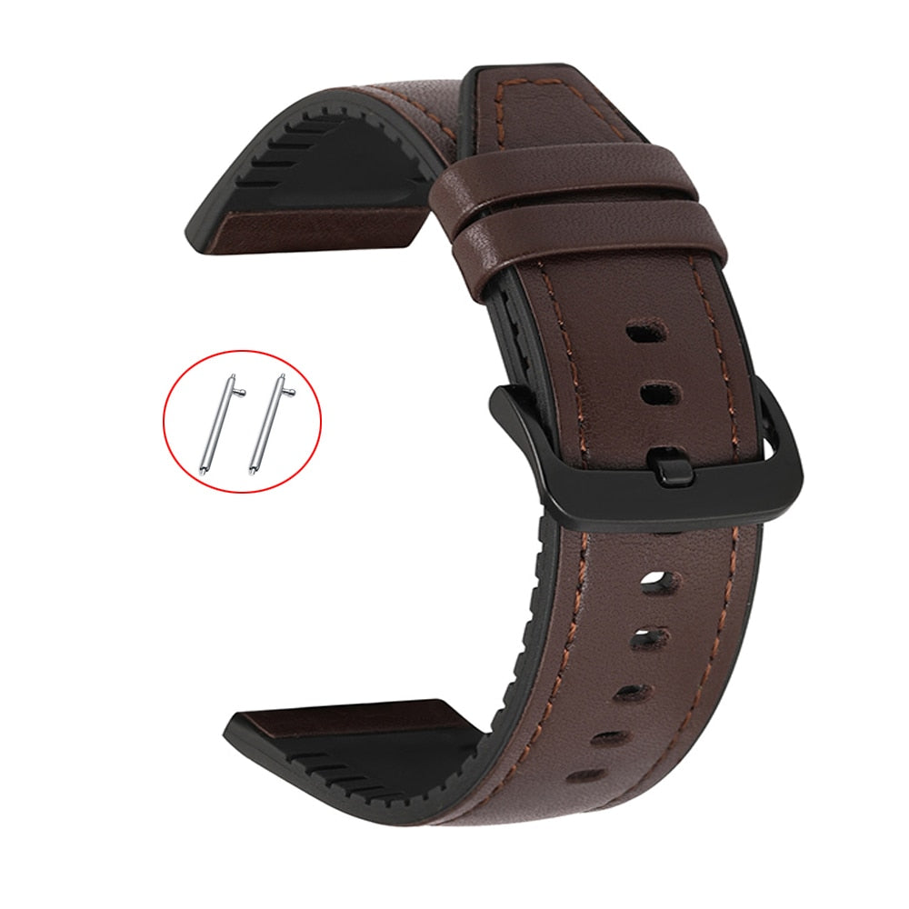 Usnjen pašček za Amazfit GTR 47mm Wrist Strap For Xiaomi Amazfit Pace / Stratos 1 2 3 / GTR2 / GTR 2e