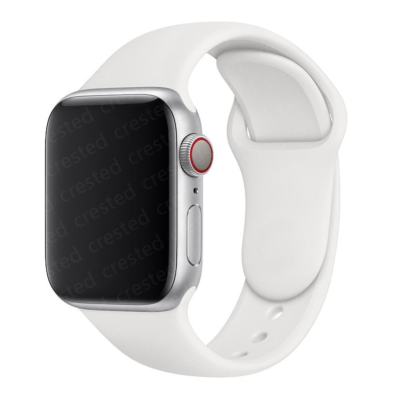 Duži remen za Apple Watch 40 mm 44 mm 45 mm 41 mm 38 mm 42 mm 44 mm iWatch Series 3 4 5 6 se 7 Silikon