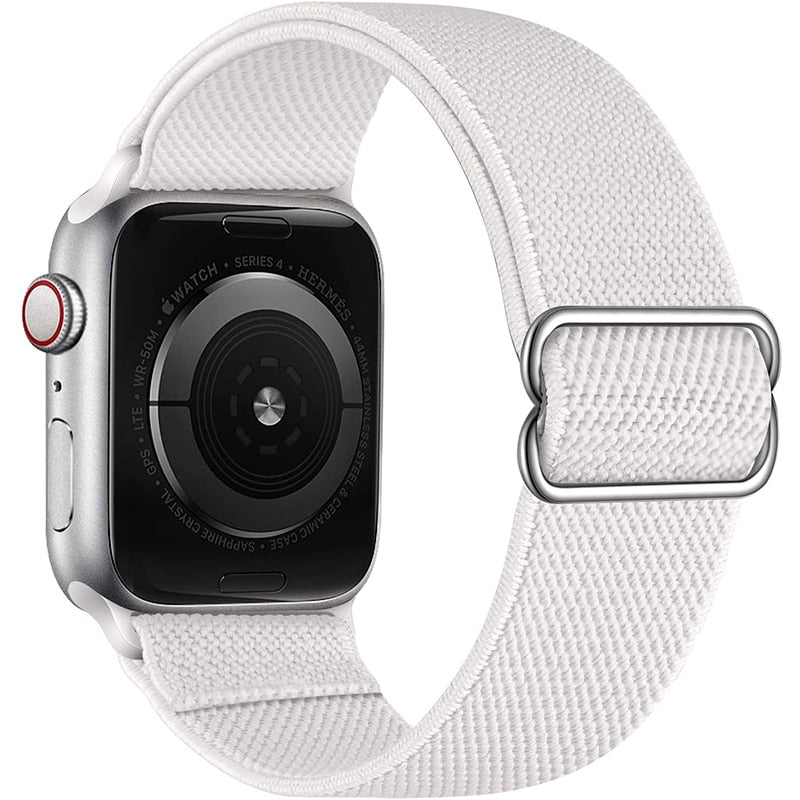 Elastični najlonski pašček za Apple Watch Band 44mm 40mm 45mm 41mm 42mm 38mm Breathable iWatch Series 7 6 SE 5 4 3