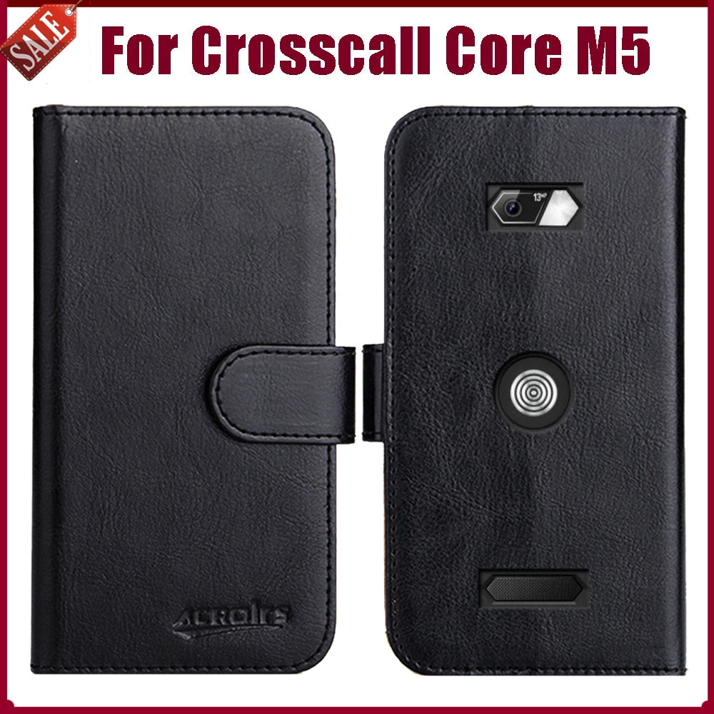Custodia Portafoglio in Pelle PU Compatibile con Crosscall Core-X3, Cover con Chiusura Magnetica, Tasche per Carte e Funzione Stand Custodia Portafoglio in Pelle PU Compatibile con Crosscall Core-X3, Cover con Chiusura Magnetica, Tasche per Carte e Funzione Stand
