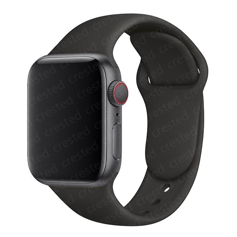 Duži remen za Apple Watch 40 mm 44 mm 45 mm 41 mm 38 mm 42 mm 44 mm iWatch Series 3 4 5 6 se 7 Silikon