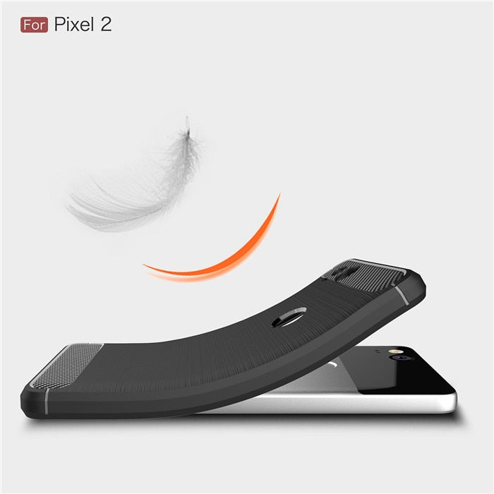 Ovitek za Google Pixel 2 3 3A 4 XL 5 5A 4A 5G 6 Pro v teksturi Brushed Carbon Fiber