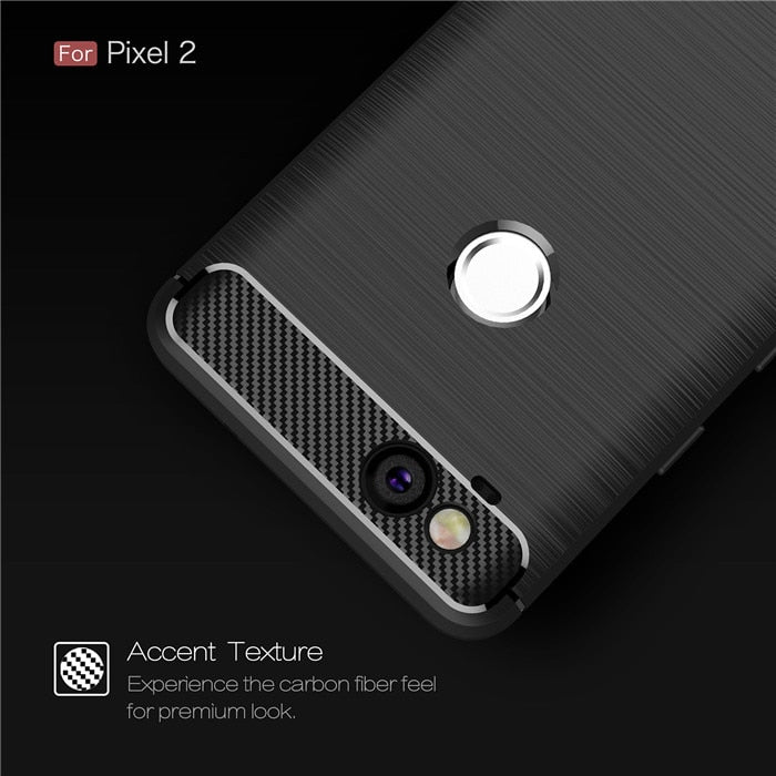 Ovitek za Google Pixel 2 3 3A 4 XL 5 5A 4A 5G 6 Pro v teksturi Brushed Carbon Fiber
