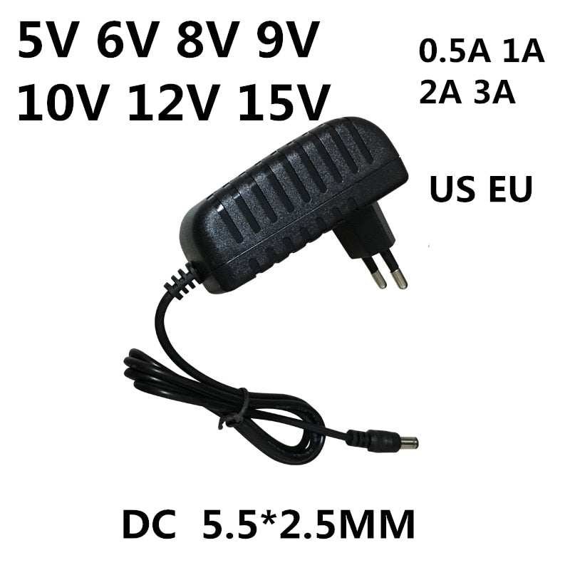 Napajalni adapter AC 110-240V DC 5V 6V 8V 9V 10V 12V 15V 0.5A 1A 2A 3A univerzalni napajalnik
