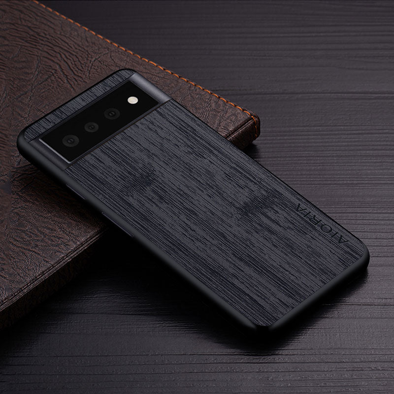Ovitek za Google Pixel 6 Pro 6 6A 5G tekstura funda bamboo wood