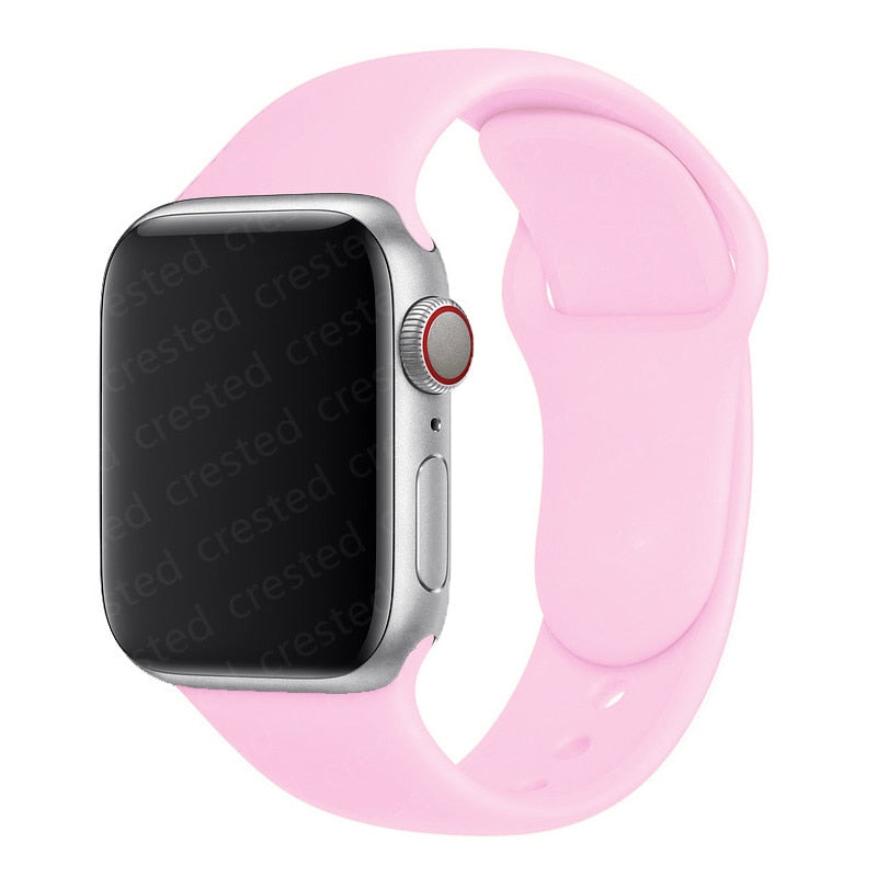 Duži remen za Apple Watch 40 mm 44 mm 45 mm 41 mm 38 mm 42 mm 44 mm iWatch Series 3 4 5 6 se 7 Silikon
