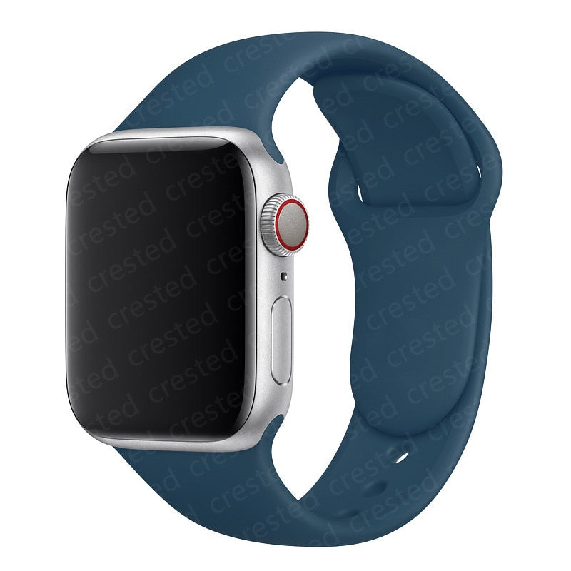 Duži remen za Apple Watch 40 mm 44 mm 45 mm 41 mm 38 mm 42 mm 44 mm iWatch Series 3 4 5 6 se 7 Silikon