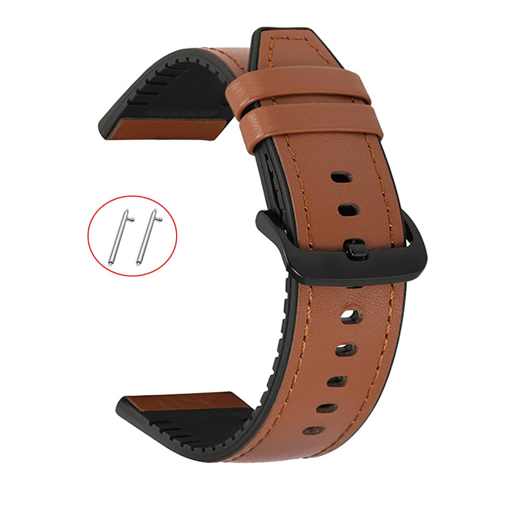 Usnjen pašček za Amazfit GTR 47mm Wrist Strap For Xiaomi Amazfit Pace / Stratos 1 2 3 / GTR2 / GTR 2e