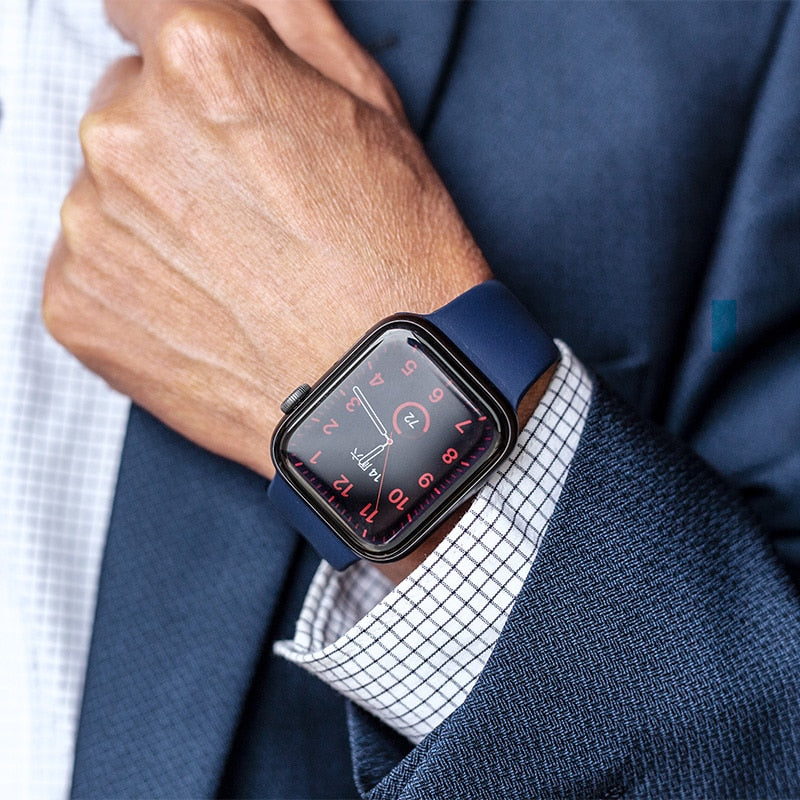 Duži remen za Apple Watch 40 mm 44 mm 45 mm 41 mm 38 mm 42 mm 44 mm iWatch Series 3 4 5 6 se 7 Silikon