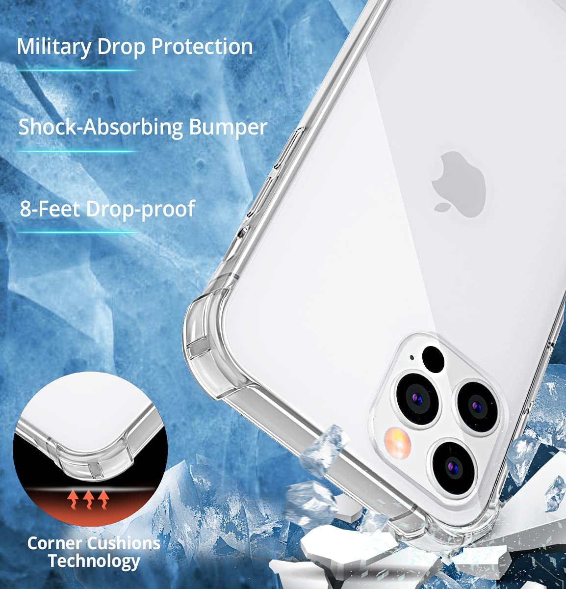 Shockproof ovitek za iPhone 13 12 11 Pro Xs Max X Xr 7 8 Plus silikonski