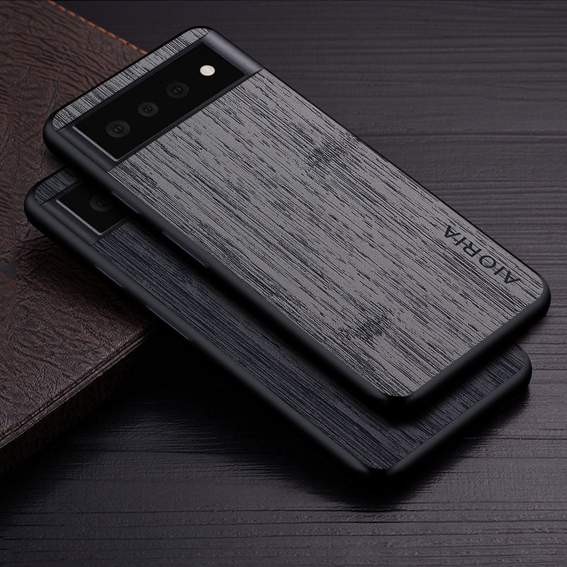 Ovitek za Google Pixel 6 Pro 6 6A 5G tekstura funda bamboo wood