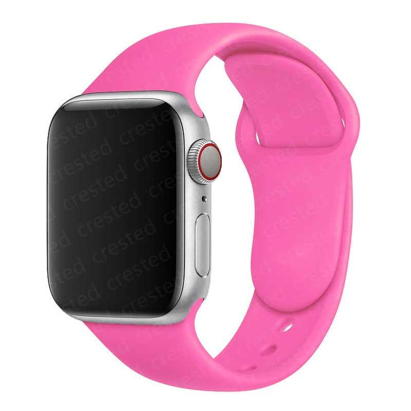 Duži remen za Apple Watch 40 mm 44 mm 45 mm 41 mm 38 mm 42 mm 44 mm iWatch Series 3 4 5 6 se 7 Silikon