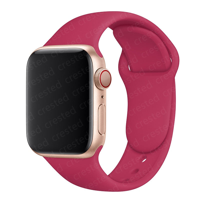Duži remen za Apple Watch 40 mm 44 mm 45 mm 41 mm 38 mm 42 mm 44 mm iWatch Series 3 4 5 6 se 7 Silikon