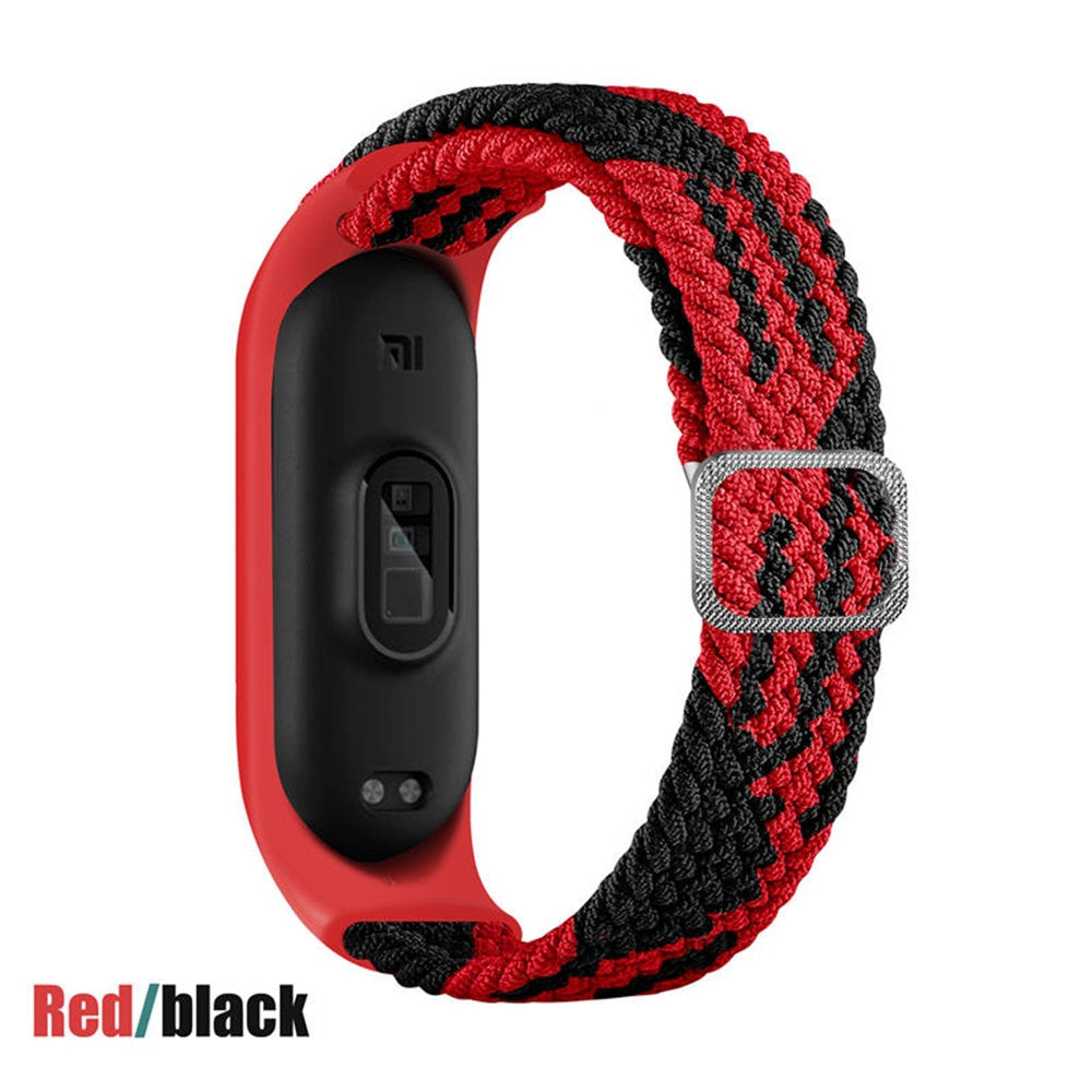Remen za Mi Band 6 7 Elastična fleksibilna najlonska pletenica za Miband4 miband 5 za Xiaomi Mi band 4 3 5 6 7