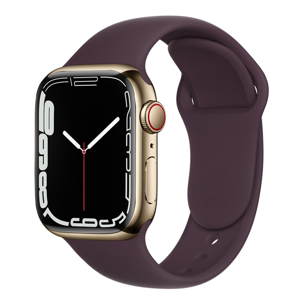 Duži remen za Apple Watch 40 mm 44 mm 45 mm 41 mm 38 mm 42 mm 44 mm iWatch Series 3 4 5 6 se 7 Silikon