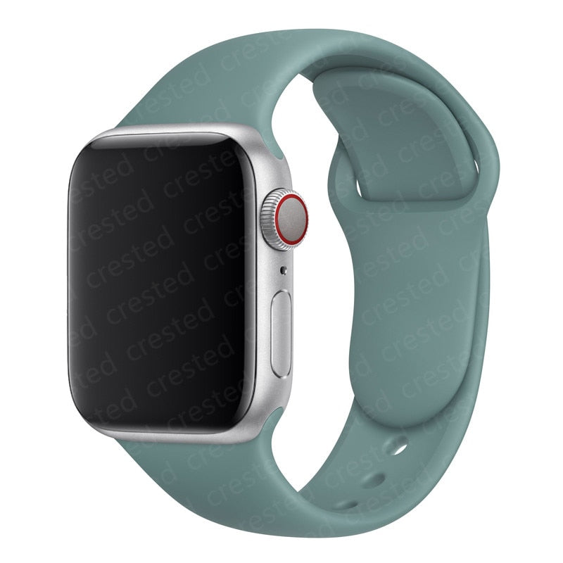 Duži remen za Apple Watch 40 mm 44 mm 45 mm 41 mm 38 mm 42 mm 44 mm iWatch Series 3 4 5 6 se 7 Silikon