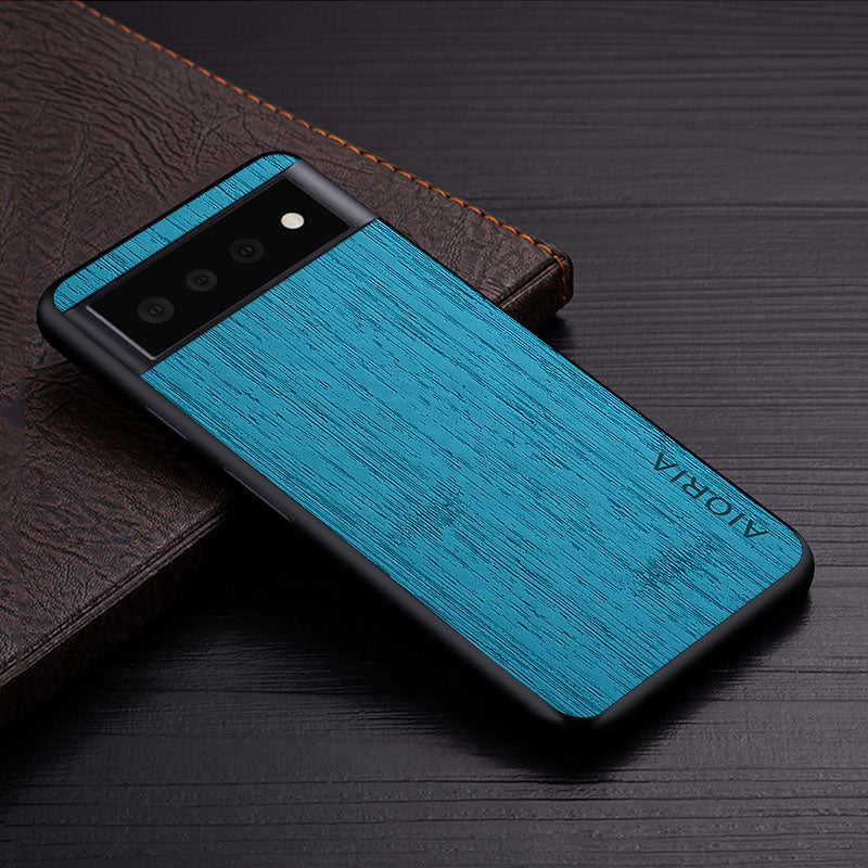 Ovitek za Google Pixel 6 Pro 6 6A 5G tekstura funda bamboo wood