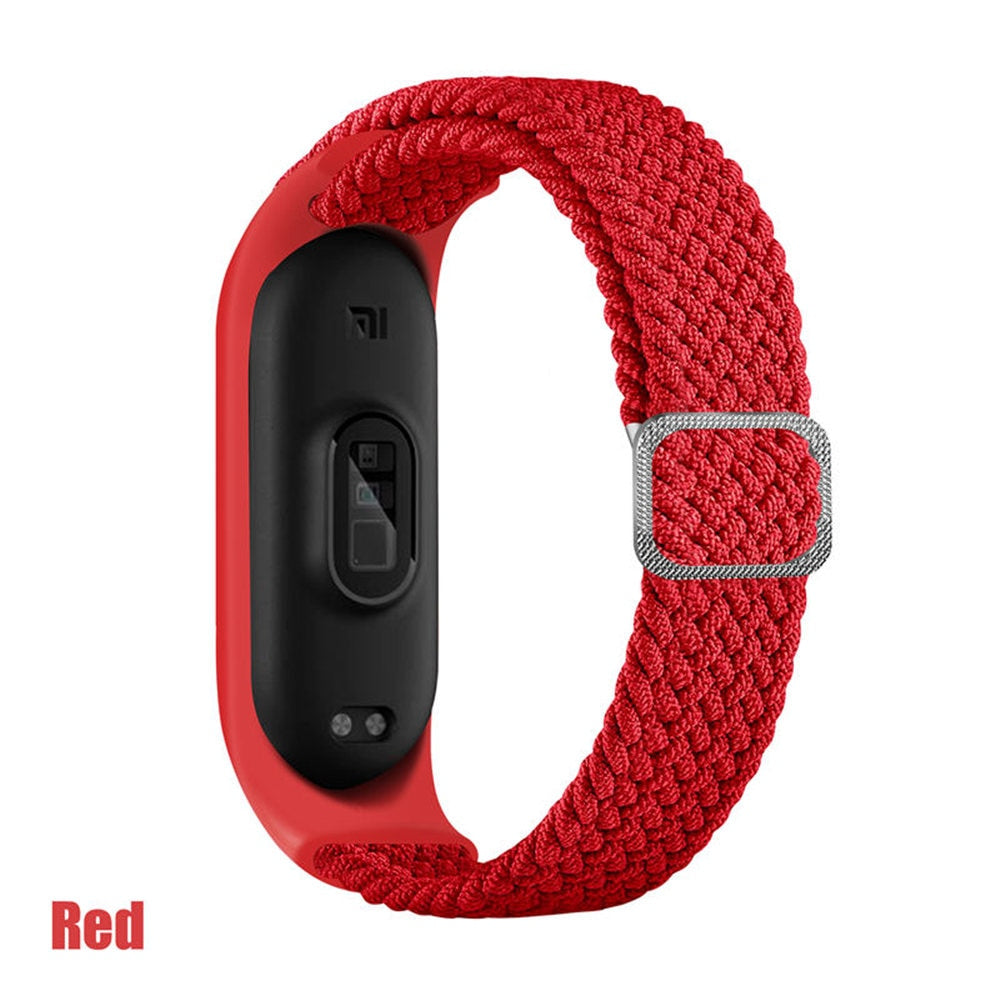 Remen za Mi Band 6 7 Elastična fleksibilna najlonska pletenica za Miband4 miband 5 za Xiaomi Mi band 4 3 5 6 7
