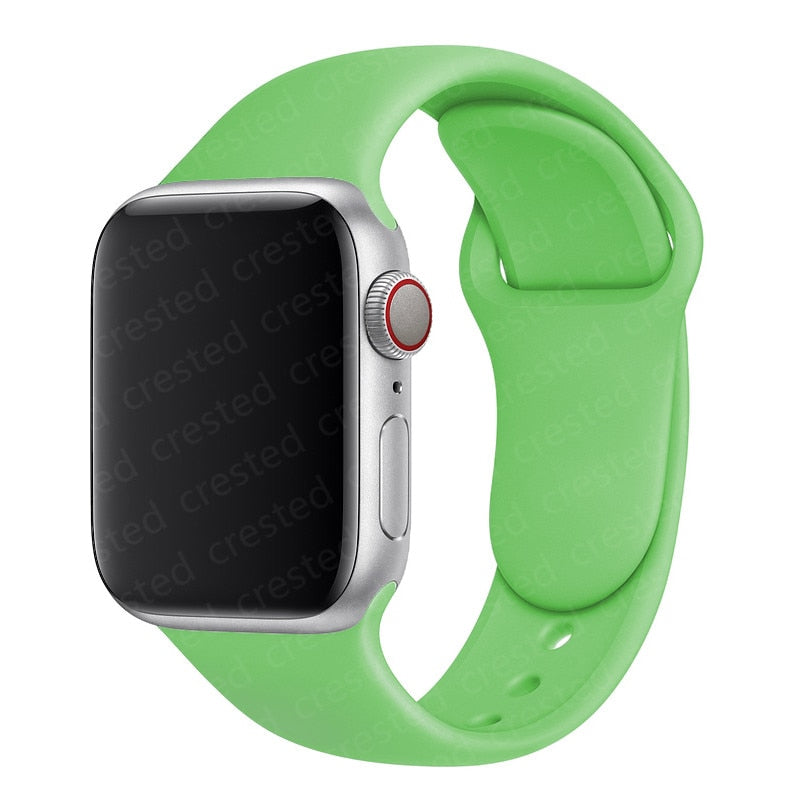 Duži remen za Apple Watch 40 mm 44 mm 45 mm 41 mm 38 mm 42 mm 44 mm iWatch Series 3 4 5 6 se 7 Silikon