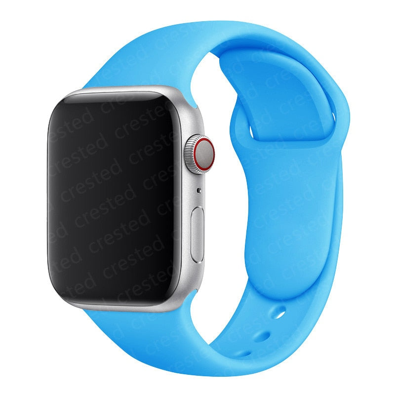 Duži remen za Apple Watch 40 mm 44 mm 45 mm 41 mm 38 mm 42 mm 44 mm iWatch Series 3 4 5 6 se 7 Silikon