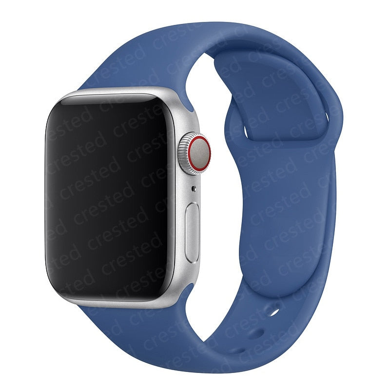 Duži remen za Apple Watch 40 mm 44 mm 45 mm 41 mm 38 mm 42 mm 44 mm iWatch Series 3 4 5 6 se 7 Silikon