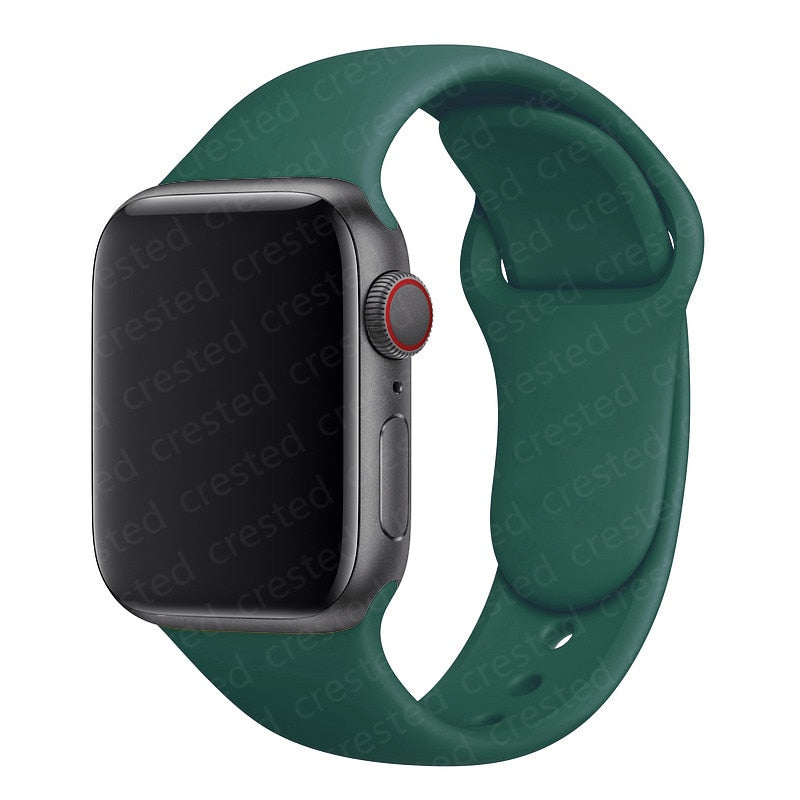 Duži remen za Apple Watch 40 mm 44 mm 45 mm 41 mm 38 mm 42 mm 44 mm iWatch Series 3 4 5 6 se 7 Silikon