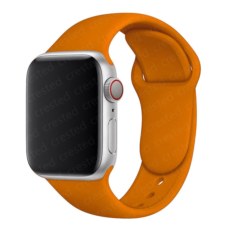 Duži remen za Apple Watch 40 mm 44 mm 45 mm 41 mm 38 mm 42 mm 44 mm iWatch Series 3 4 5 6 se 7 Silikon