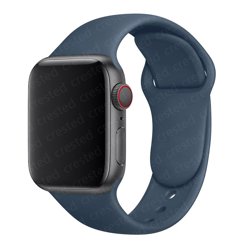 Duži remen za Apple Watch 40 mm 44 mm 45 mm 41 mm 38 mm 42 mm 44 mm iWatch Series 3 4 5 6 se 7 Silikon