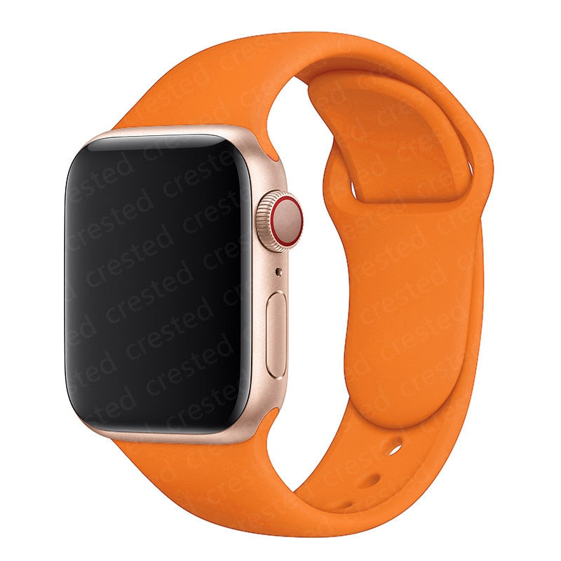 Duži remen za Apple Watch 40 mm 44 mm 45 mm 41 mm 38 mm 42 mm 44 mm iWatch Series 3 4 5 6 se 7 Silikon