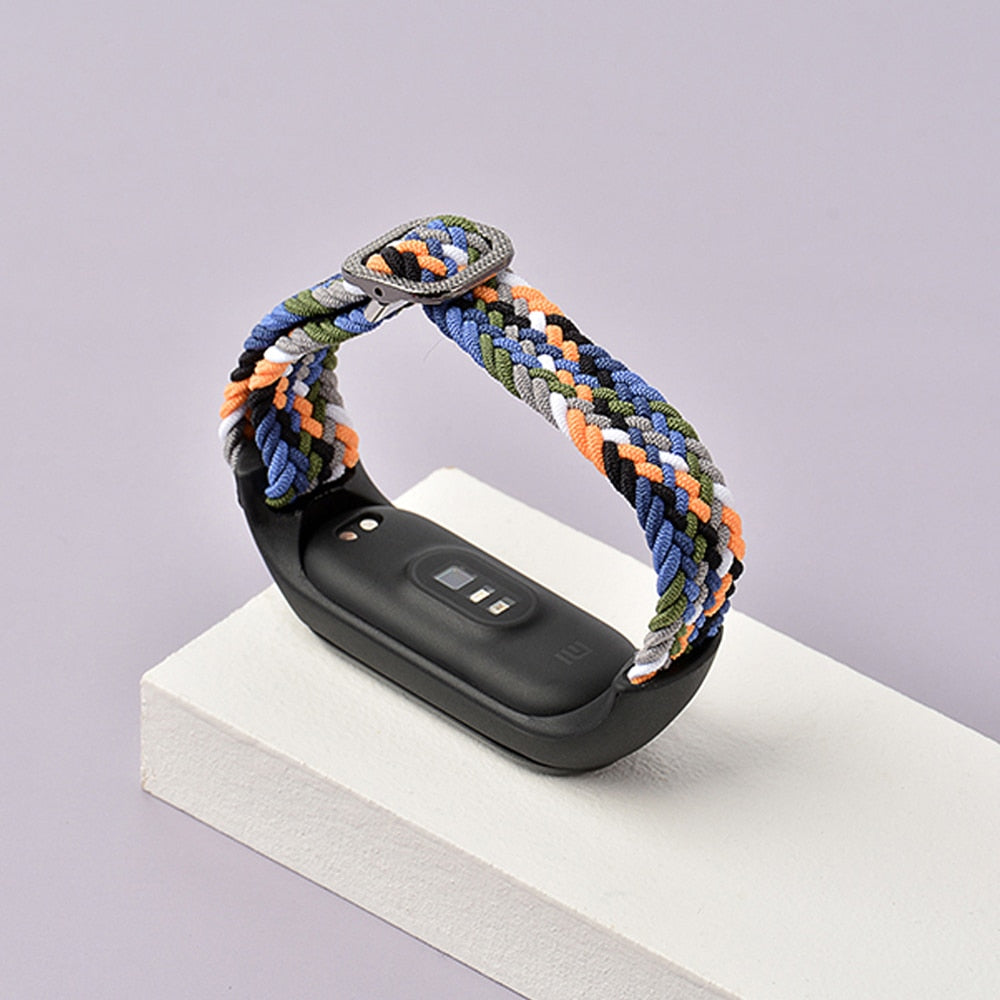 Remen za Mi Band 6 7 Elastična fleksibilna najlonska pletenica za Miband4 miband 5 za Xiaomi Mi band 4 3 5 6 7