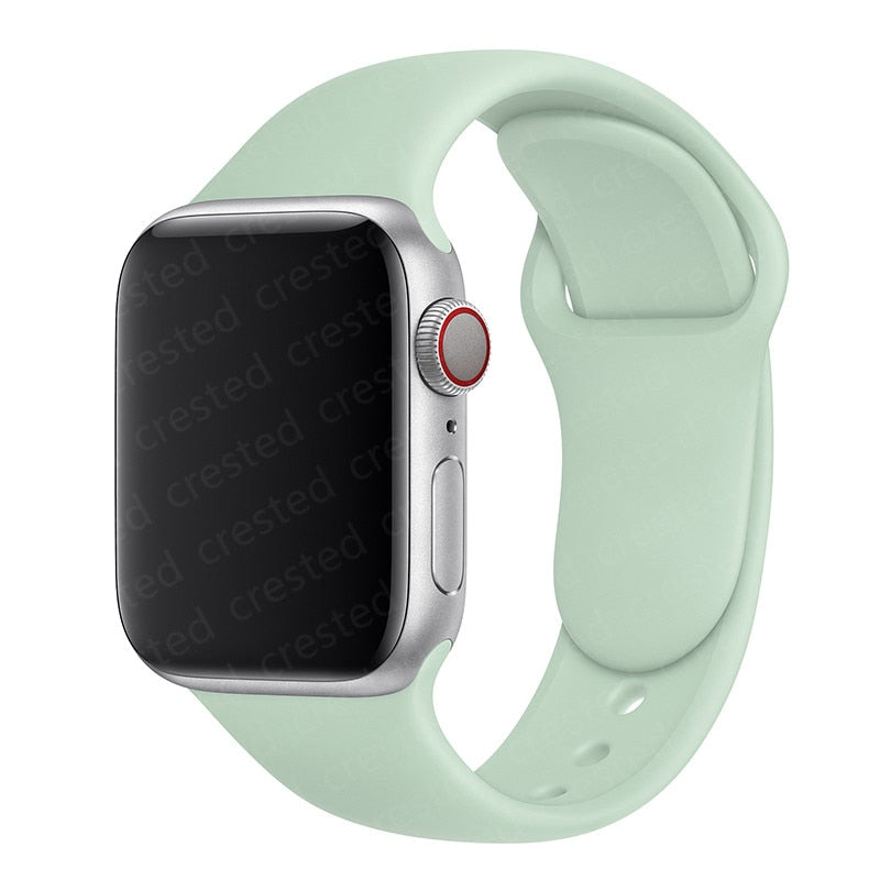 Duži remen za Apple Watch 40 mm 44 mm 45 mm 41 mm 38 mm 42 mm 44 mm iWatch Series 3 4 5 6 se 7 Silikon