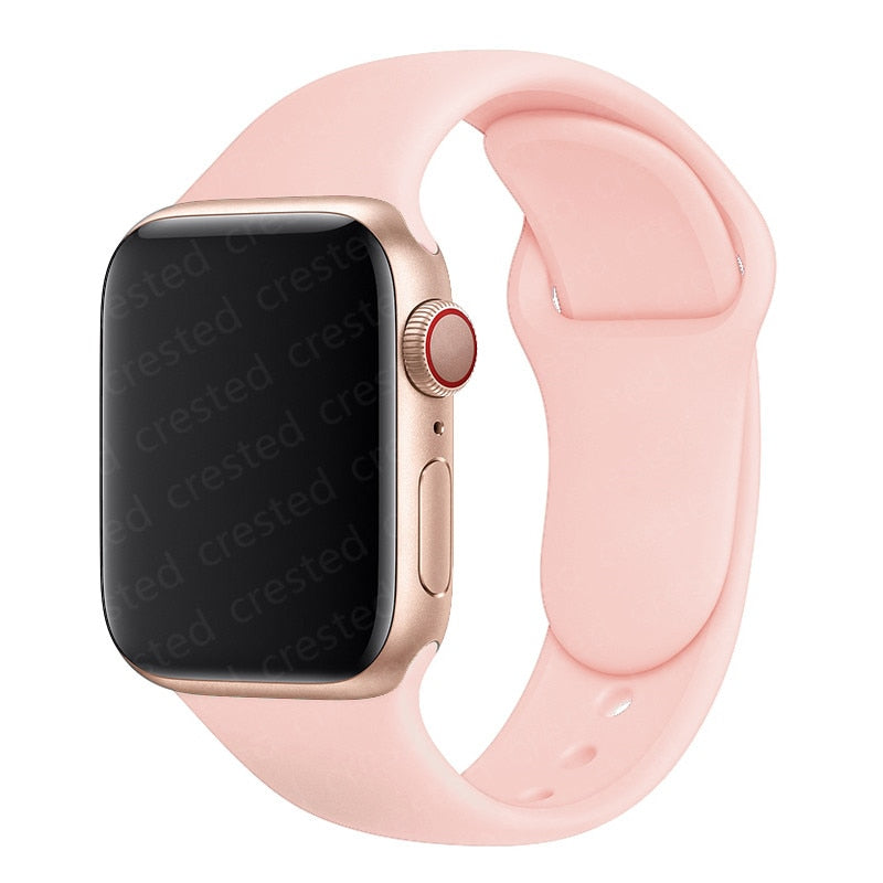 Duži remen za Apple Watch 40 mm 44 mm 45 mm 41 mm 38 mm 42 mm 44 mm iWatch Series 3 4 5 6 se 7 Silikon