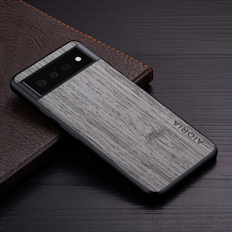 Ovitek za Google Pixel 6 Pro 6 6A 5G tekstura funda bamboo wood
